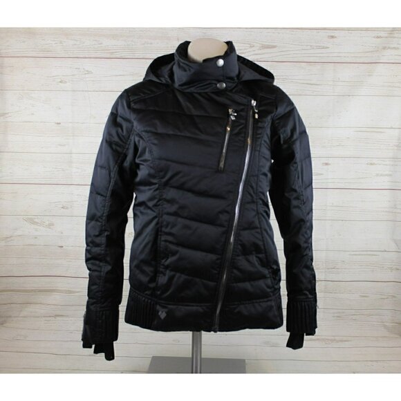Obermeyer Jackets & Blazers - obermeyer Teen Large Black Ski Snowboard Jacket Asymmetrical Zip